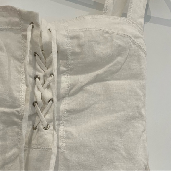 Style Addict White Lace Up Bodysuit - Picture 2 of 4